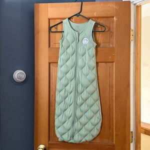 Pink weighted Quilted Baby Sleep Sack with Front Zipper